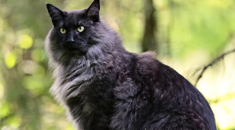 forest cat black