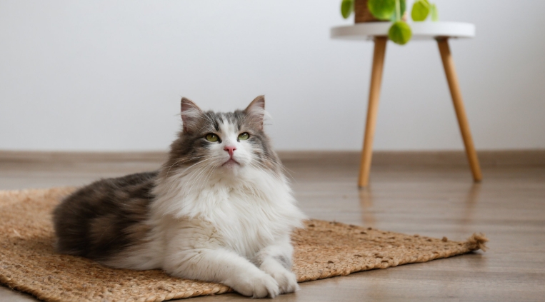 norwegian forest cat winter coat