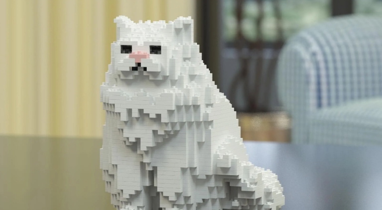 persian cat statue