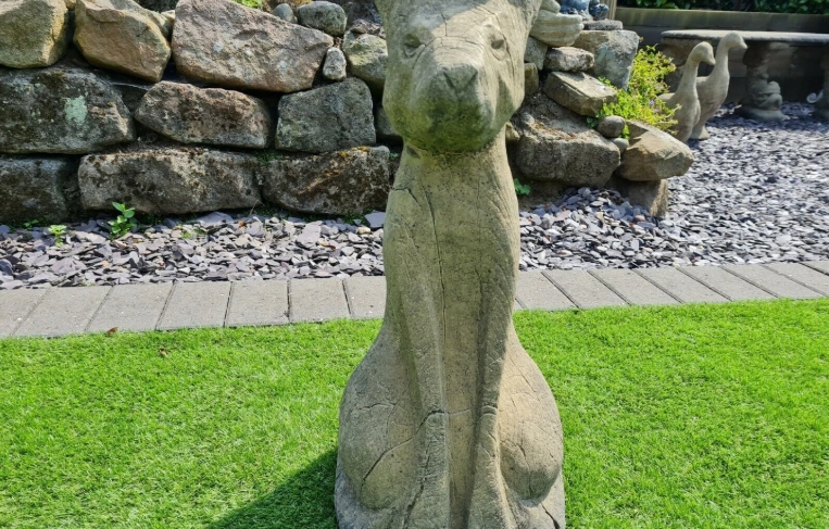 stone cat garden ornaments