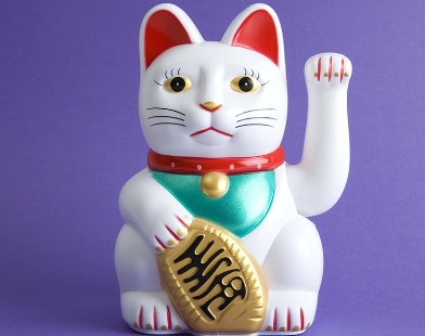 asian cat statue