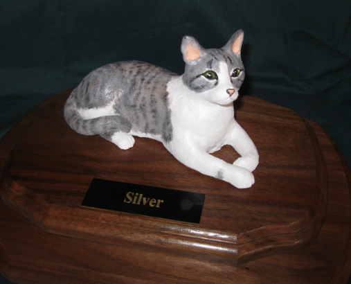 personalized cat statue