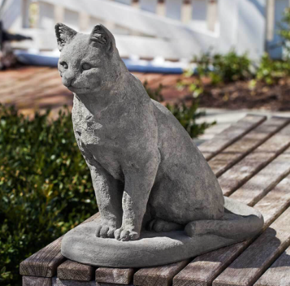 cat garden statue memorial
