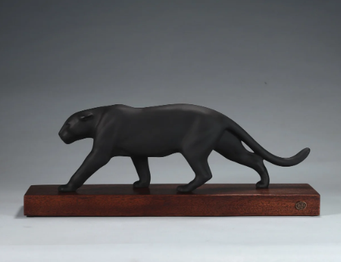 black jaguar statue