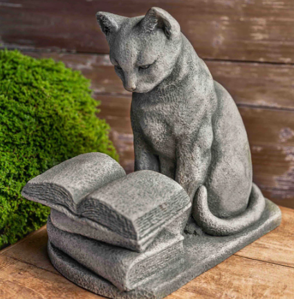 cat garden statues