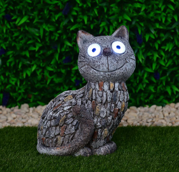 cat garden ornament b&m