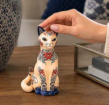 ceramic cat figurines