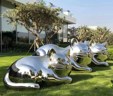 large cat sculpture
