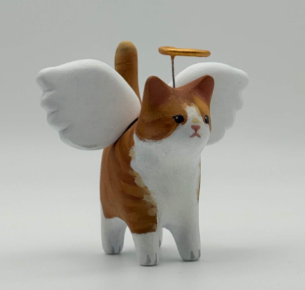 angel kitty figurine
