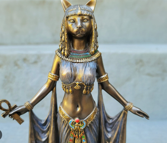 bastet cat goddess statue