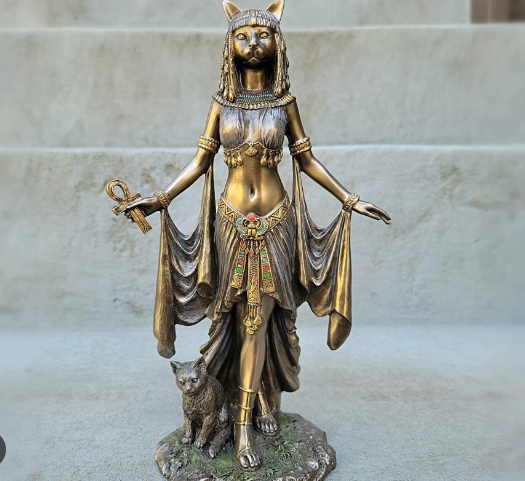 cat goddess statue