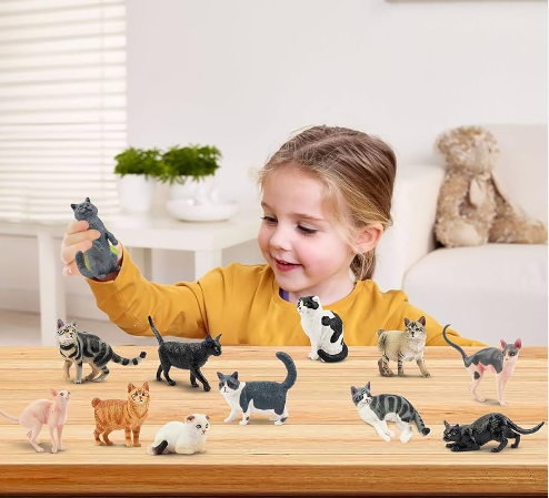 large plastic cat figurines
