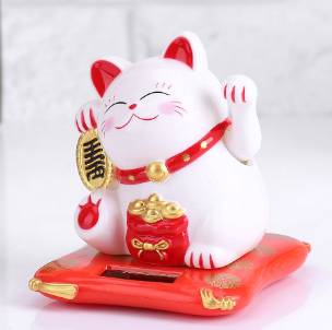chinese good luck cat statue