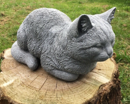 concrete cat garden ornaments