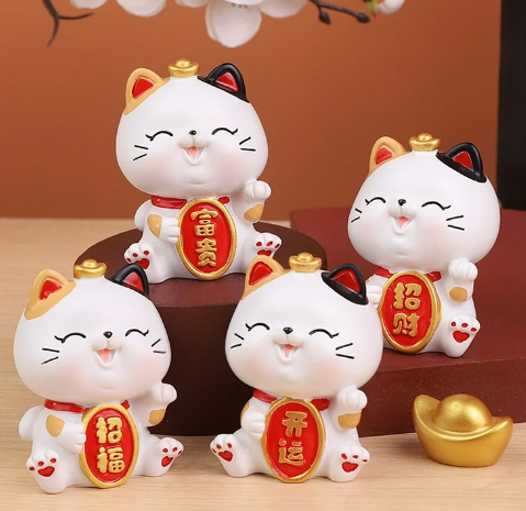 lucky cat statue chinese