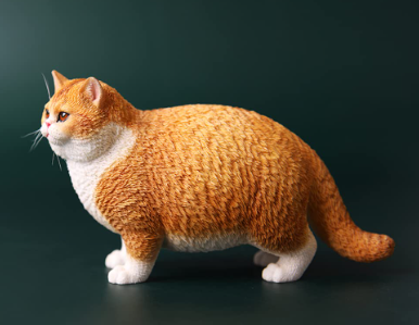fluffy cat statue