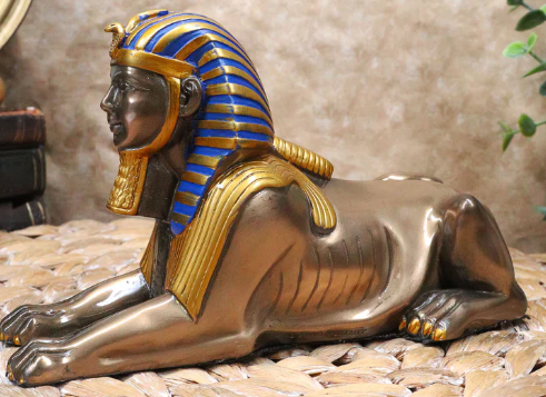 egyptian cat statue laying down