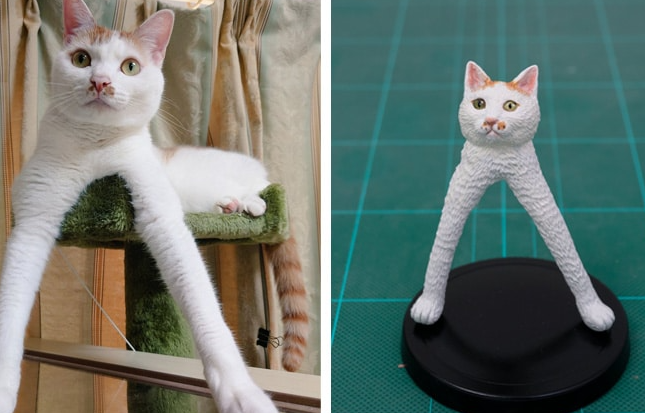weird cat sculpture