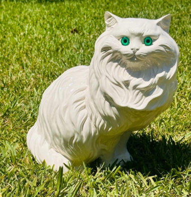 vintage persian cat statue