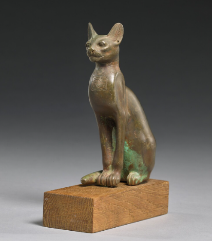 vintage cat statue