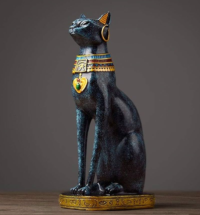 statue of bastet the cat goddess